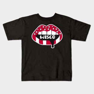 Wisco Lips Kids T-Shirt